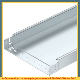 Кабельный лоток неперфорированный 400x100x3000 мм DKC оцинкованный